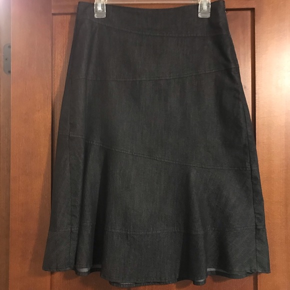 Cato Dresses & Skirts - Cato Black Jean Denim Skirt Size 6